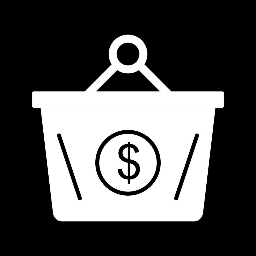 Dollar Basket Vector Icon