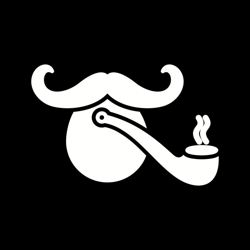 Pirate with Smoking Pipe Vector Icon