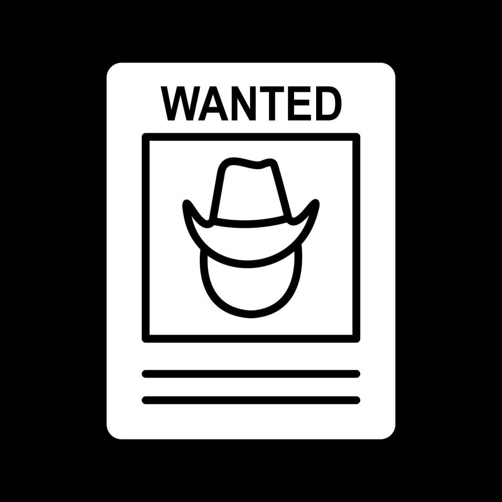 Wanted Poster Vector Icon