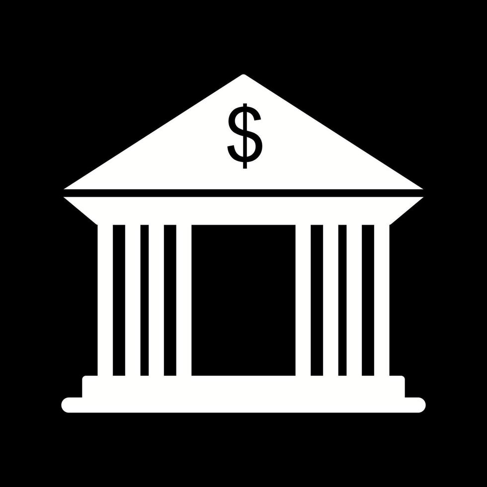 Bank Building Vector Icon