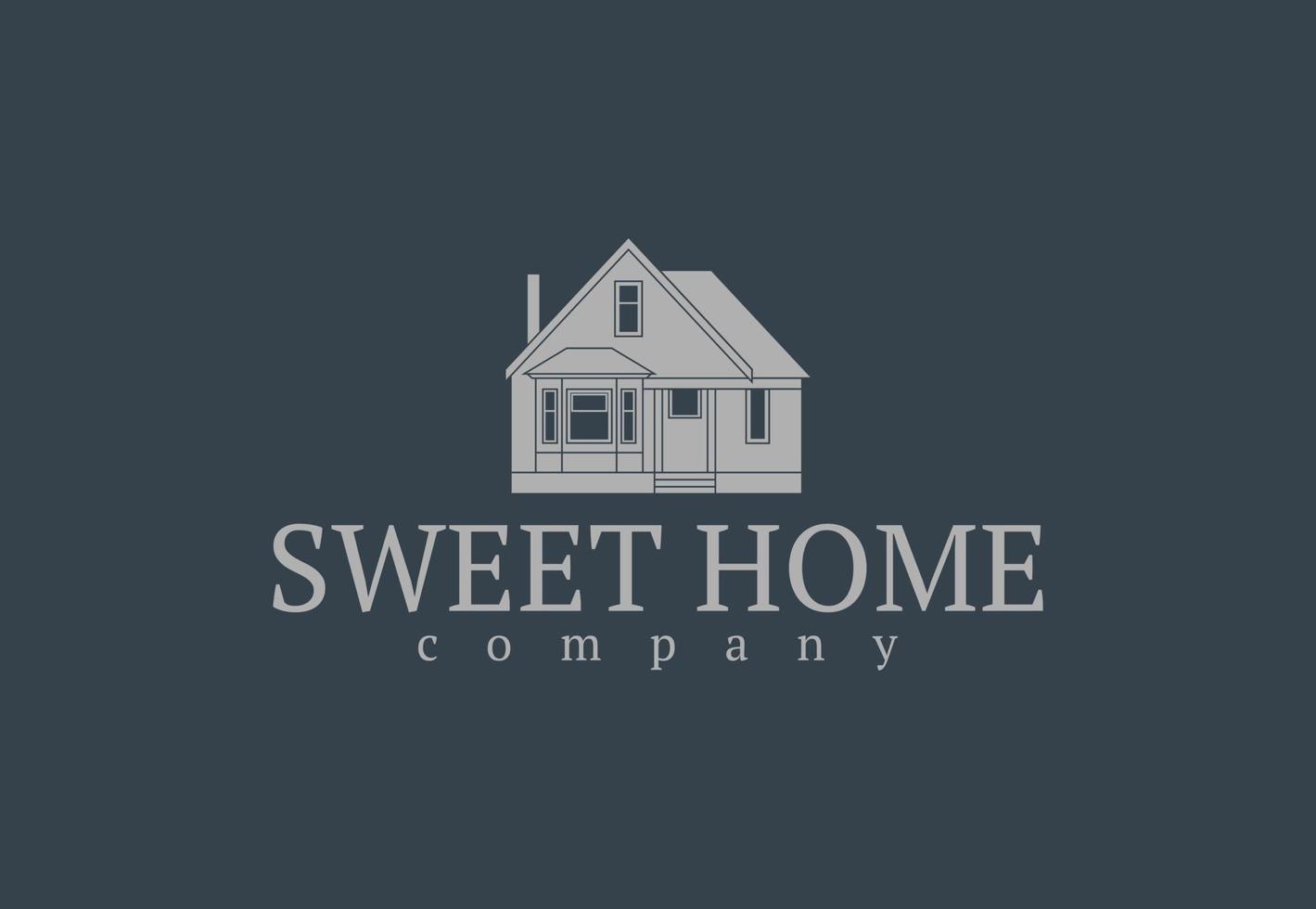 Flat icon house for logo. vector