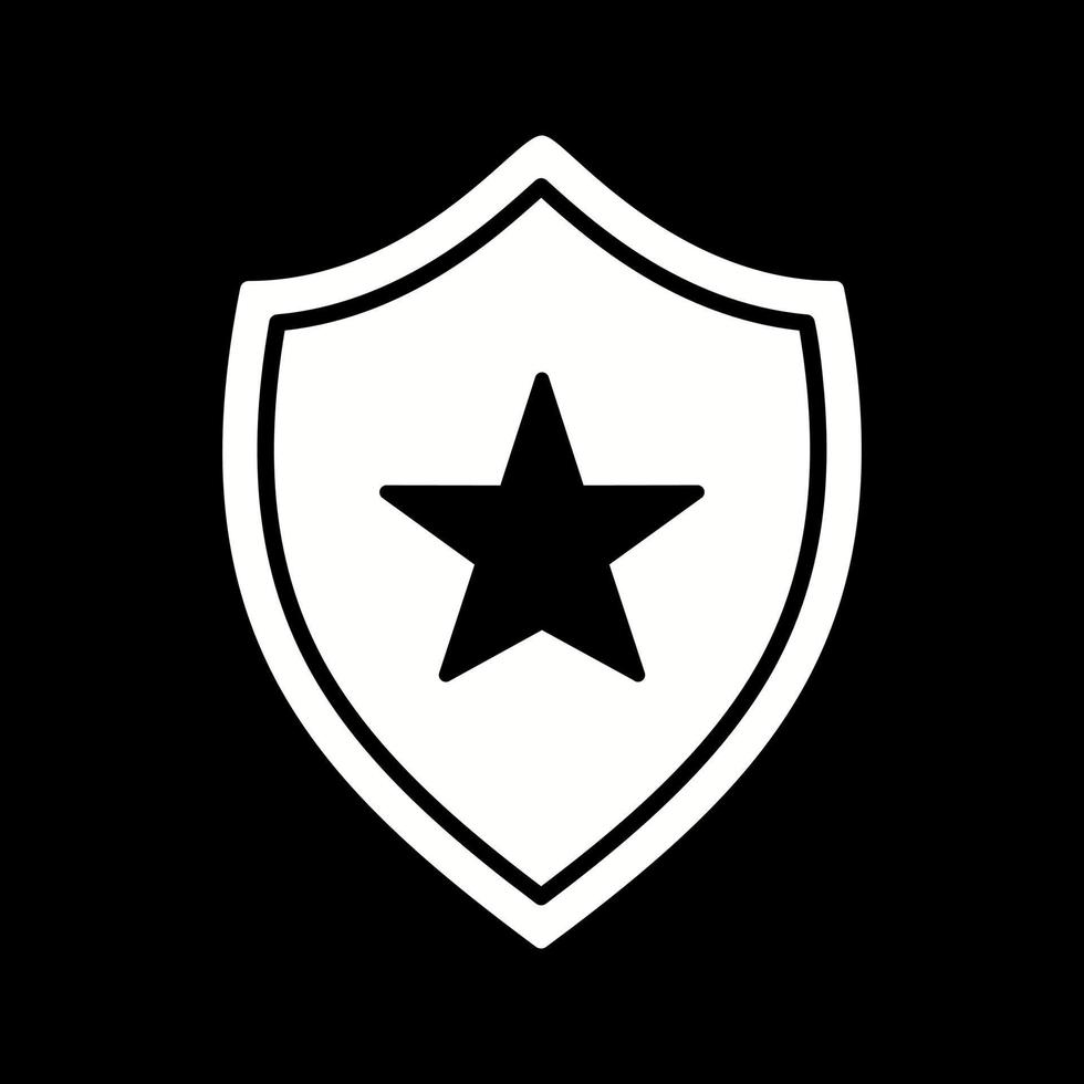 icono de vector de escudo