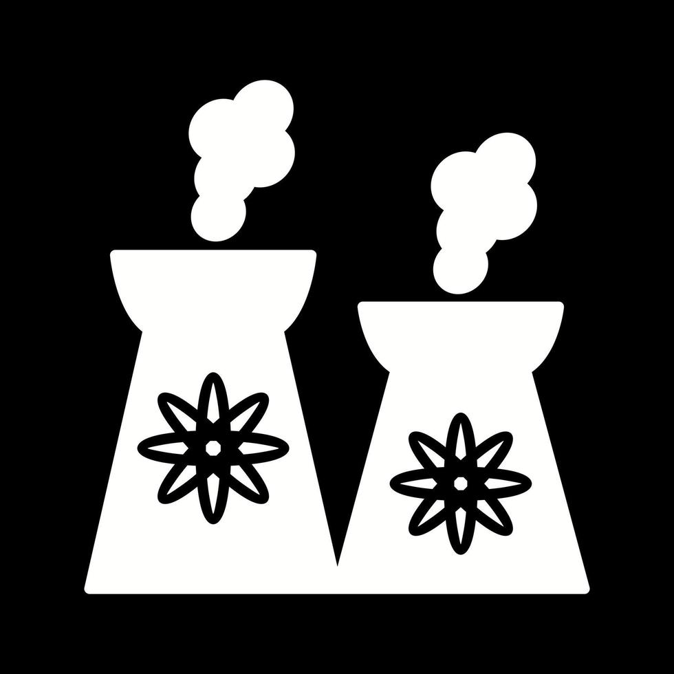 Nuclear Plant Vector Icon