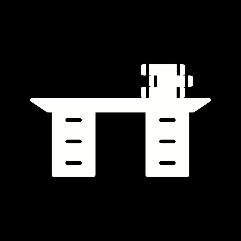 Studying Desk Vector Icon