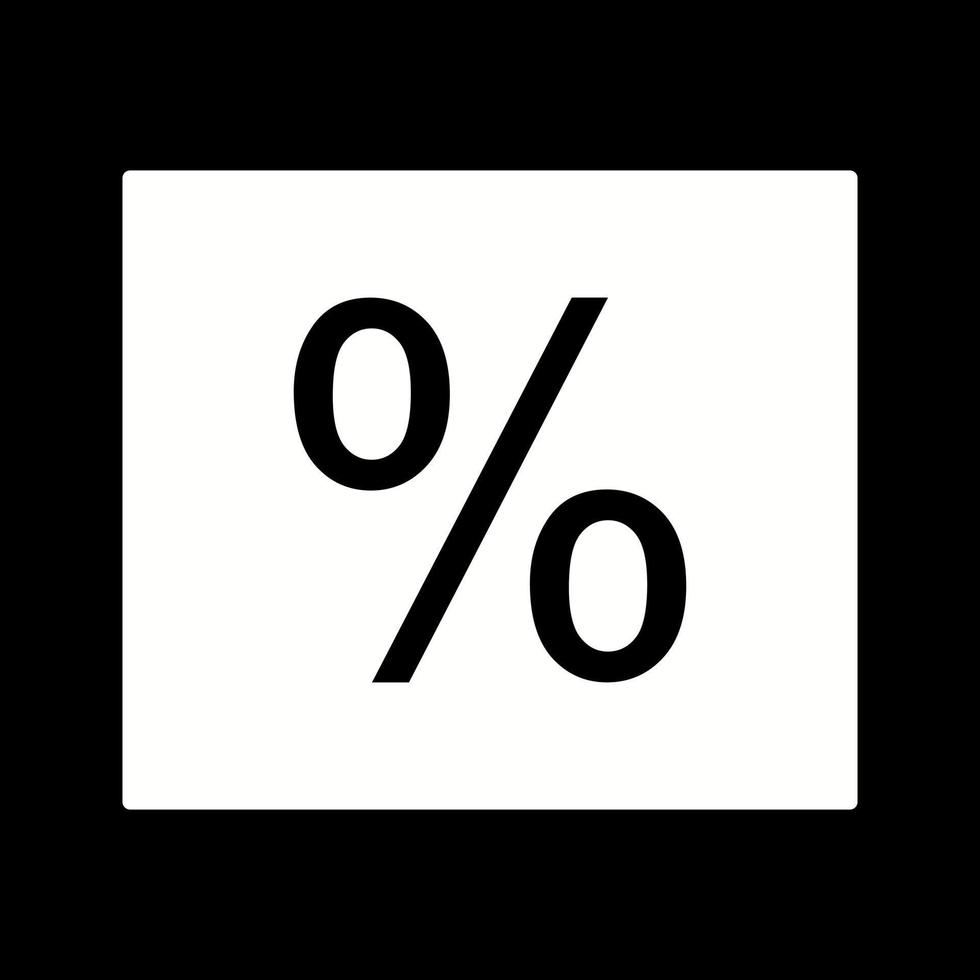 Percentage Vector Icon