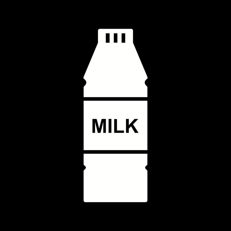 icono de vector de botella de leche