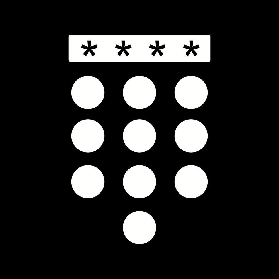 Passcode Lock Vector Icon