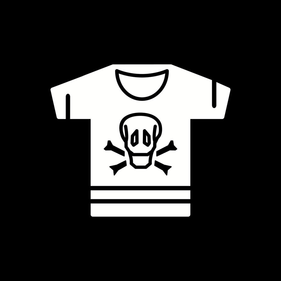 icono de vector de camisa pirata