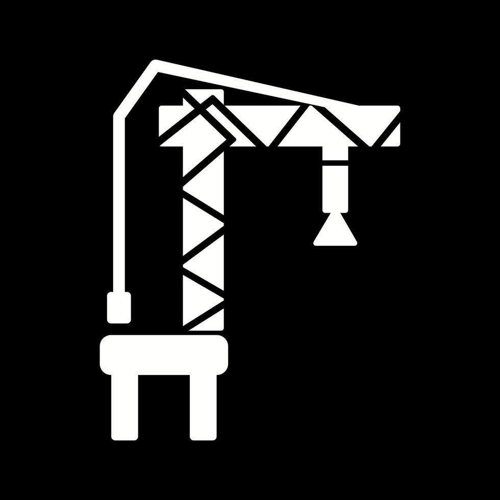 Harbor Crane Vector Icon