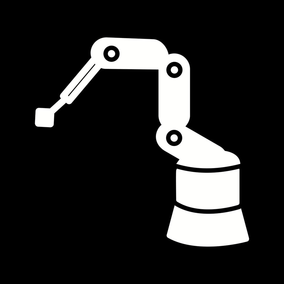 icono de vector de robot industrial