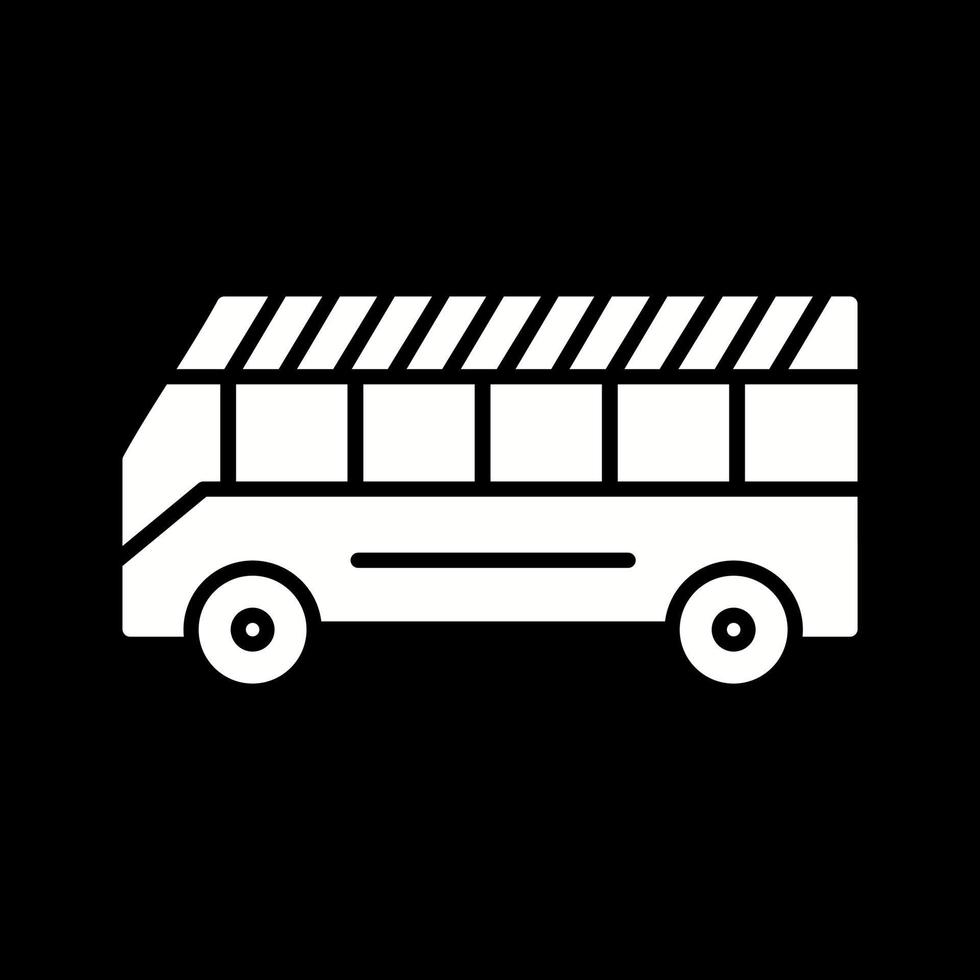 icono de vector de autobús escolar