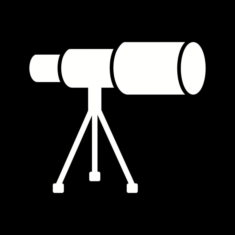 Telescope on Stand Vector Icon