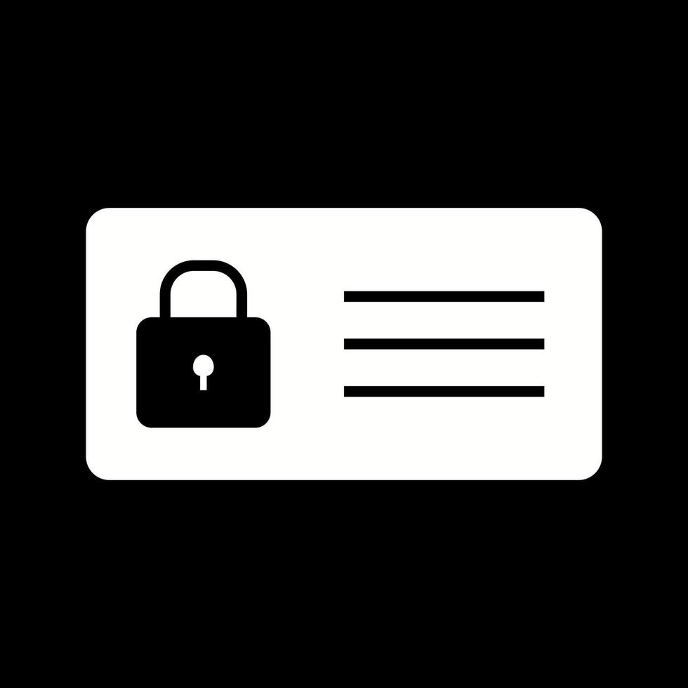 Protected Card Vector Icon
