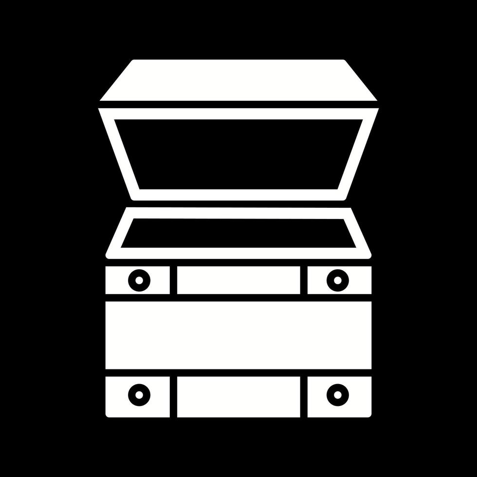 Open Treasure Box Vector Icon