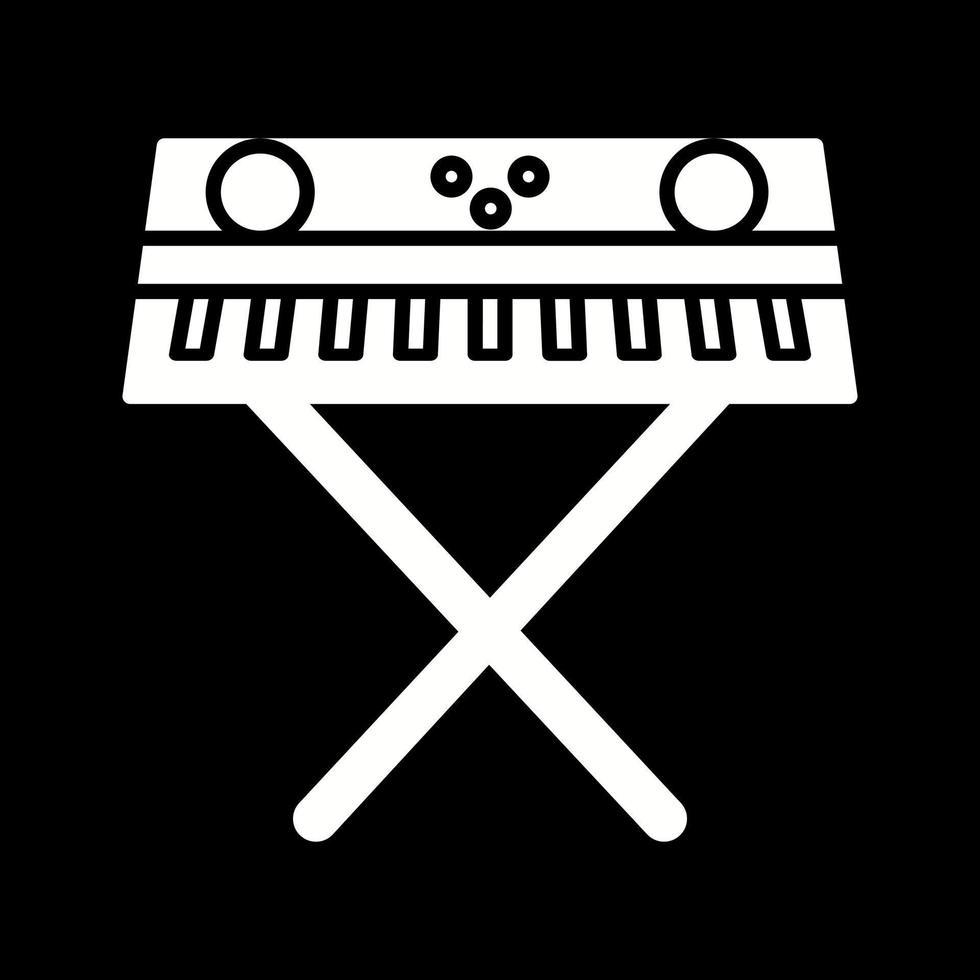 icono de vector de piano