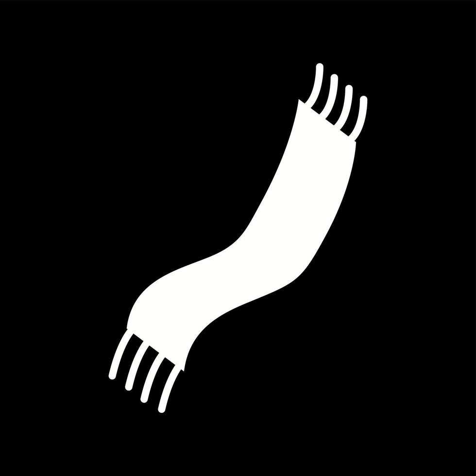 Unique Scarf Vector Glyph Icon