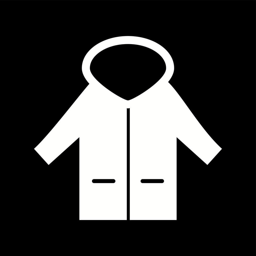 Unique Coat Vector Glyph Icon