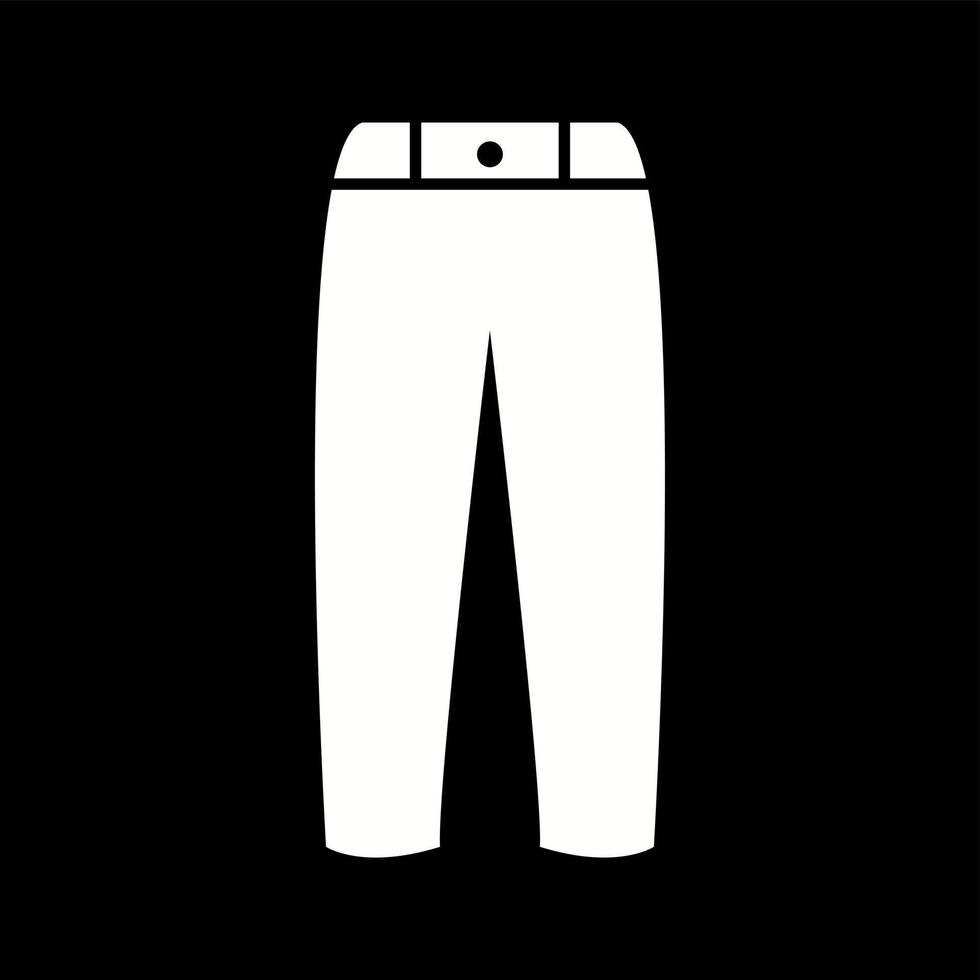 Unique Pants Vector Glyph Icon