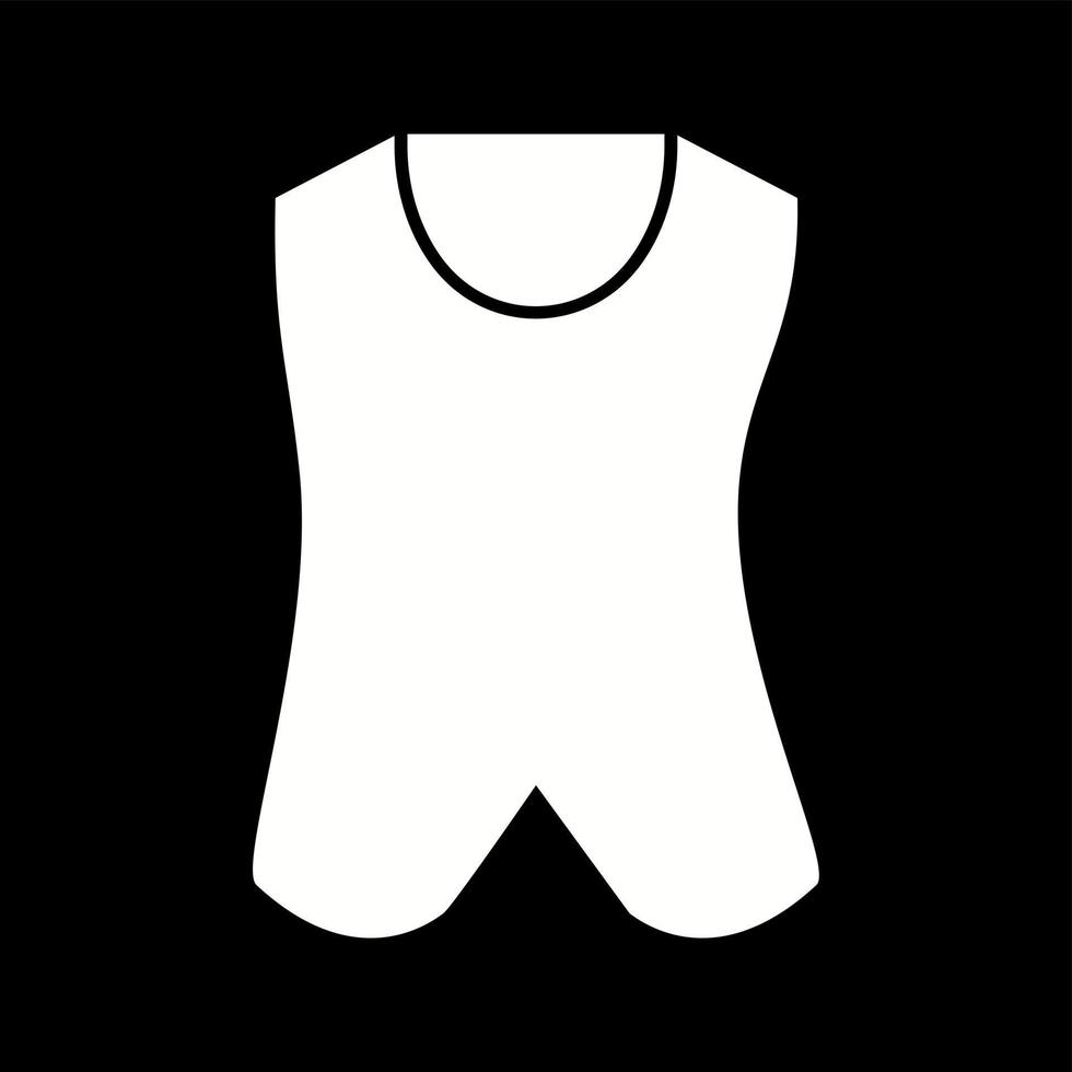 Unique vest Vector Glyph Icon