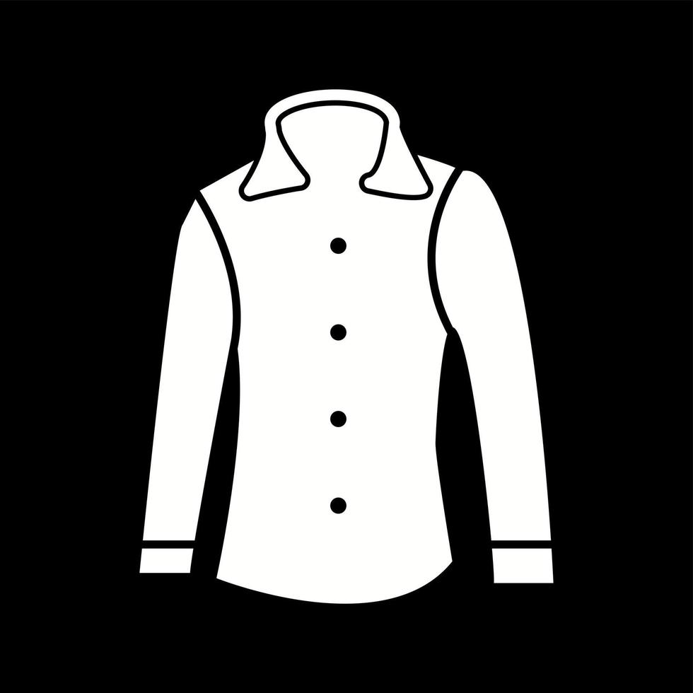 icono de glifo de vector de maletín de camisa formal único