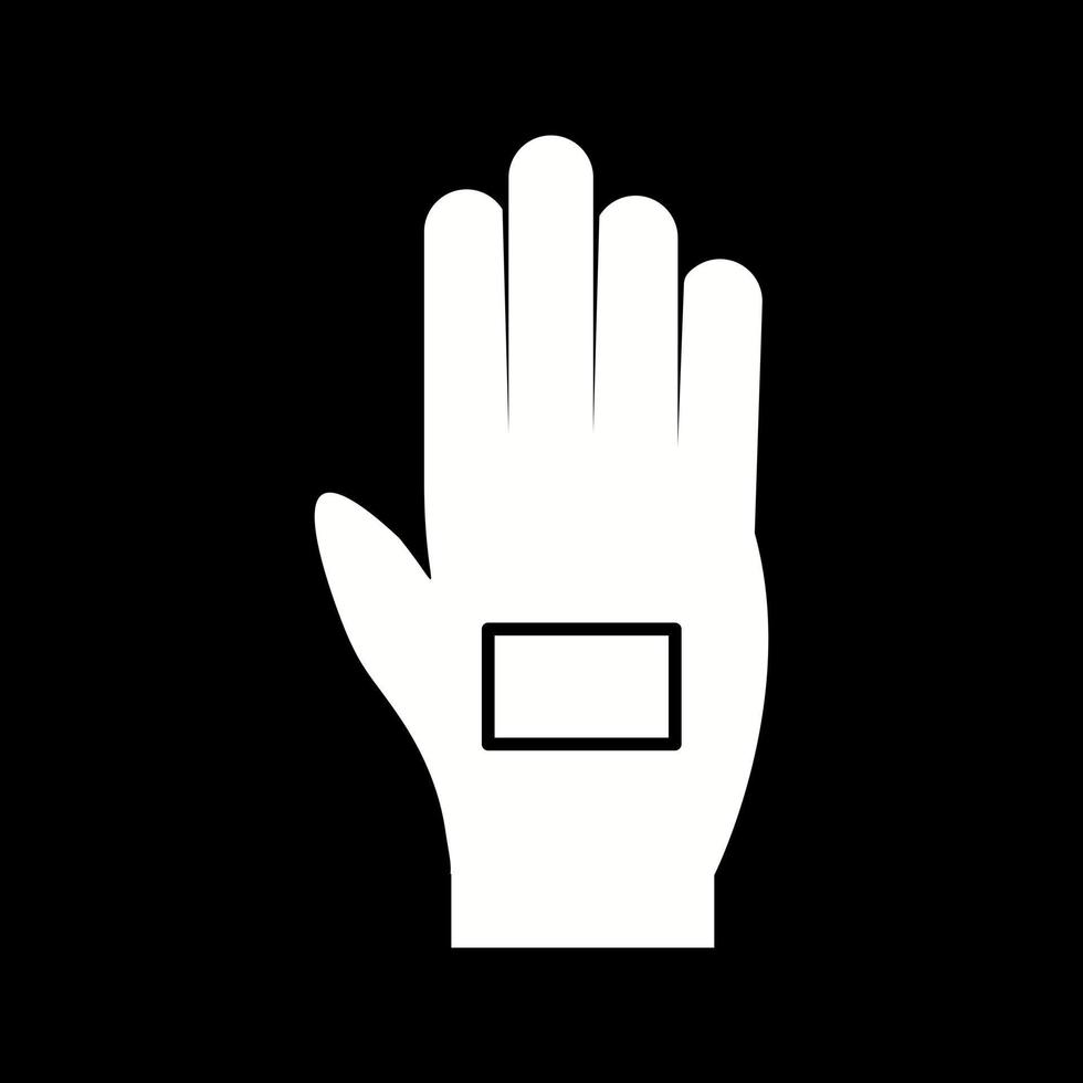 Beautiful Glove Glyph Vector Icon