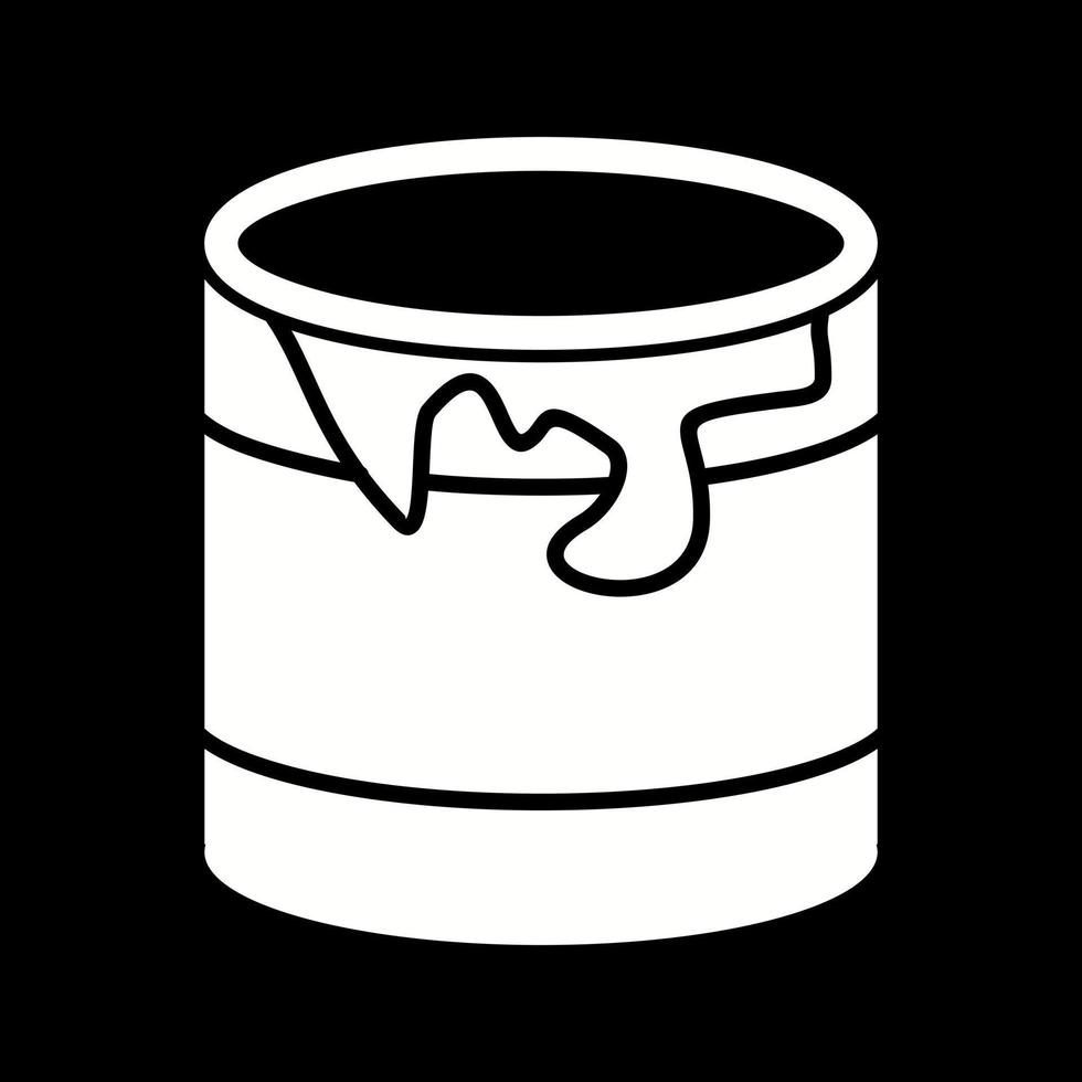Beautiful Paint Drum Glyph Vector Icon