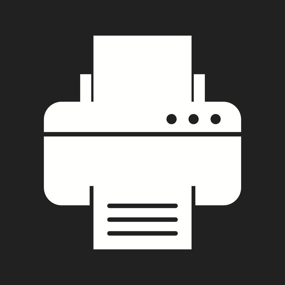 Beautiful Printer Vector Glyph icon