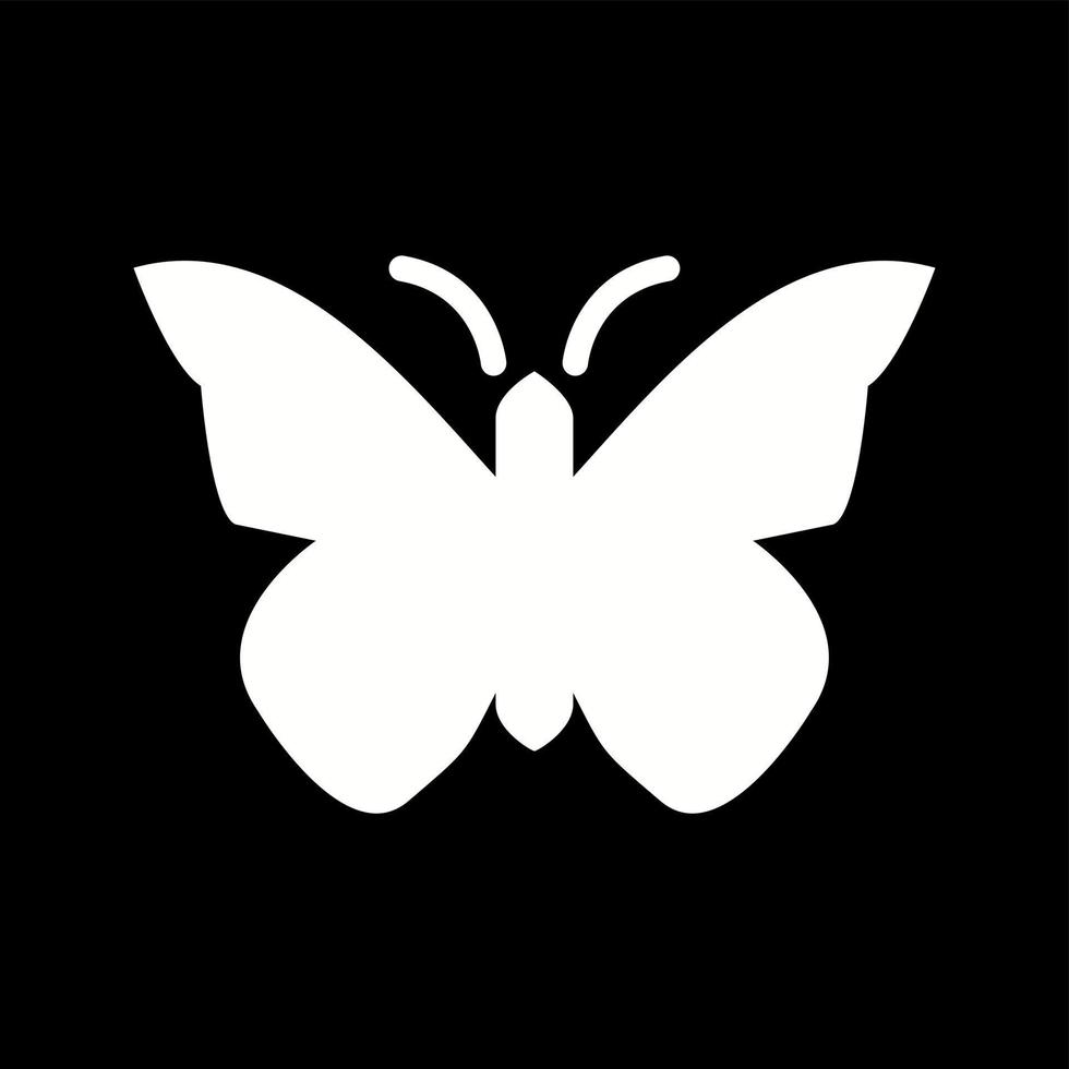 Unique Butterfly Vector Glyph Icon