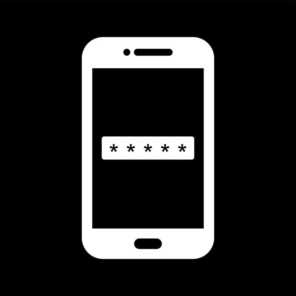 Unique Pass code Vector Glyph Icon