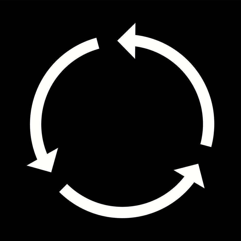 Unique Recycle Vector Glyph Icon