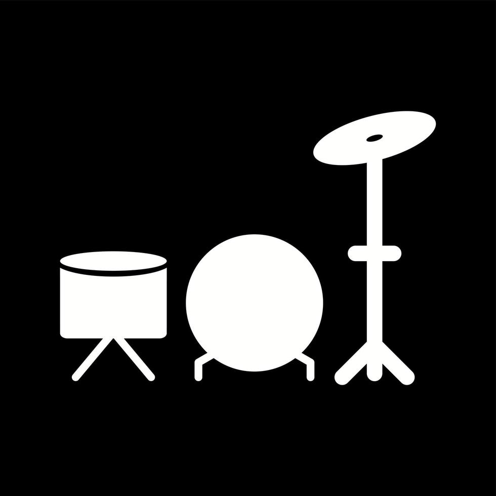 Unique Drums Vector Glyph Icon