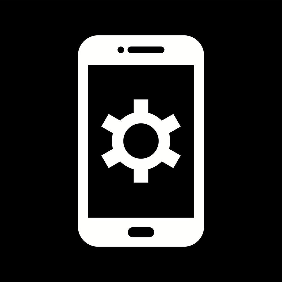 Unique Settings Vector Glyph Icon