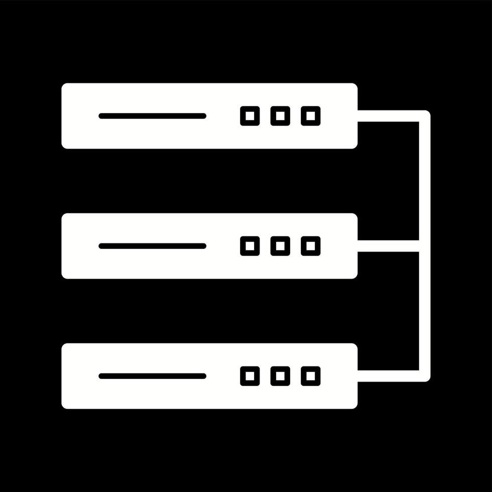 Unique Data Center Vector Glyph Icon