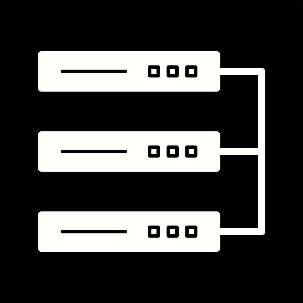 Unique Data Center Vector Glyph Icon