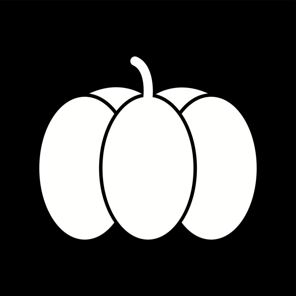 Unique Pumpkin Vector Glyph Icon