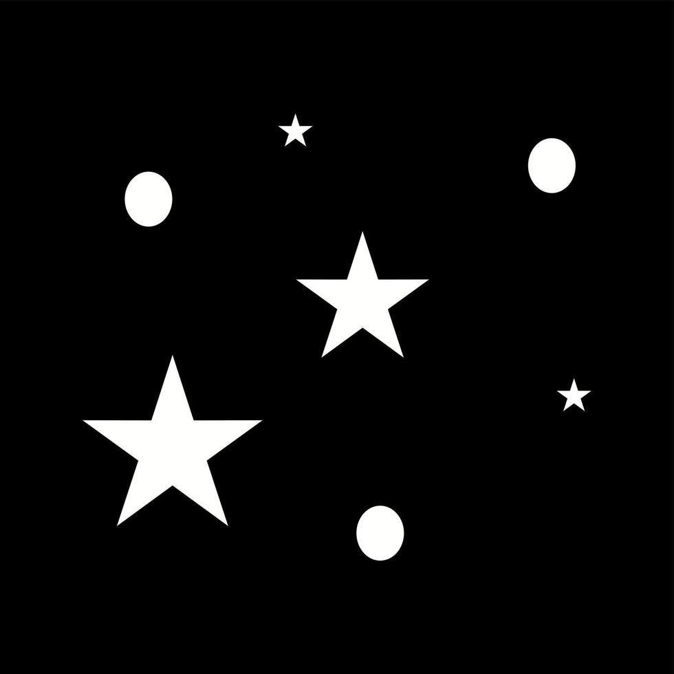 Unique Stars Vector Glyph Icon