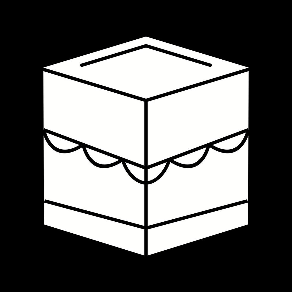 Beautiful Khana Kaba Glyph Vector Icon