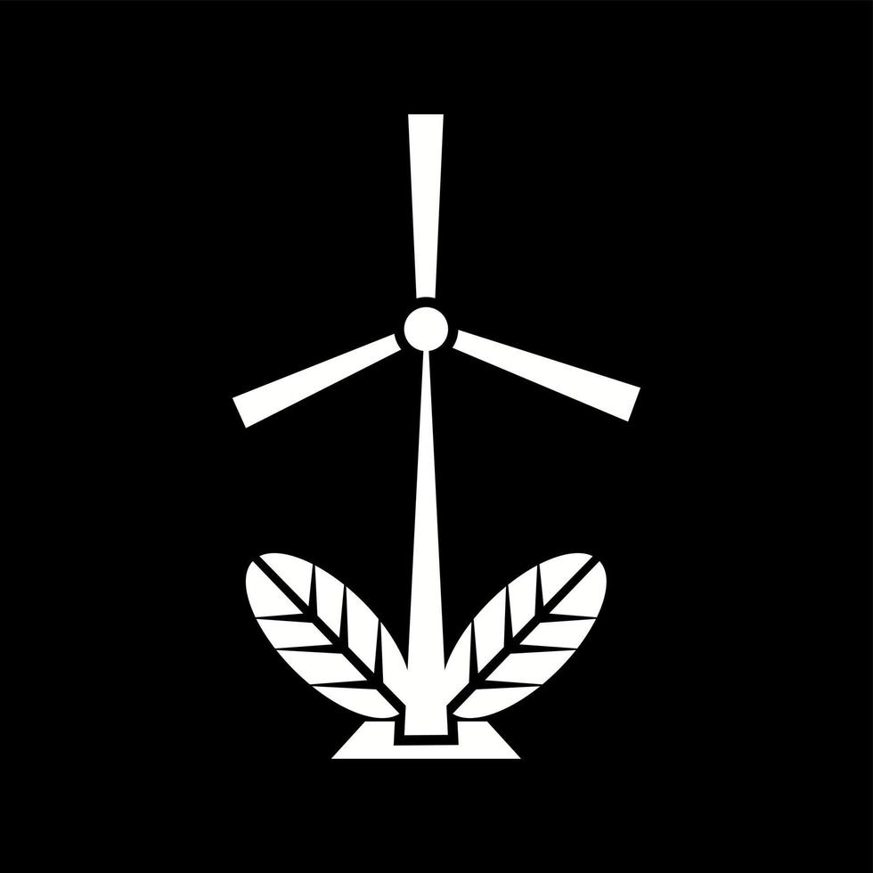 Unique Green Energy Vector Glyph Icon