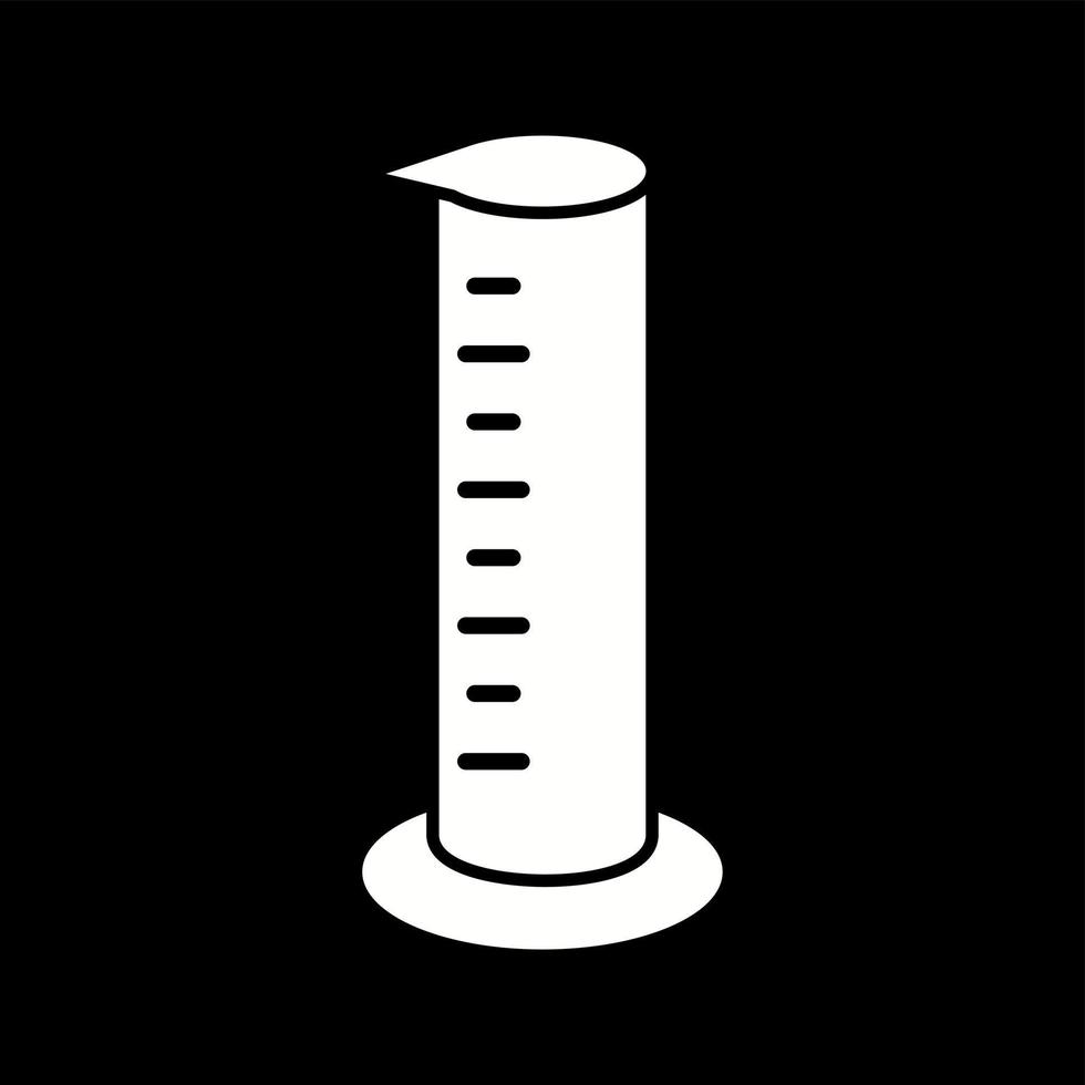 Unique Graduated Cylinder Vector Glyph Icon