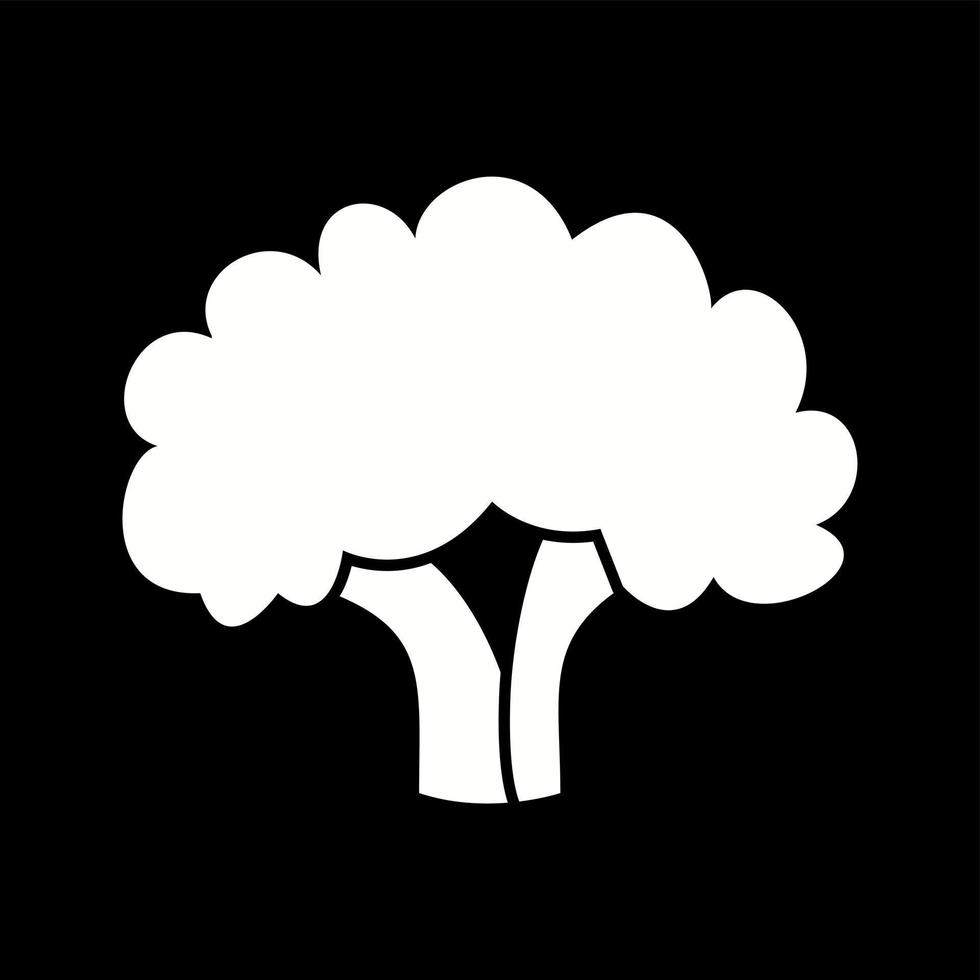 Unique Cauliflower Vector Glyph Icon
