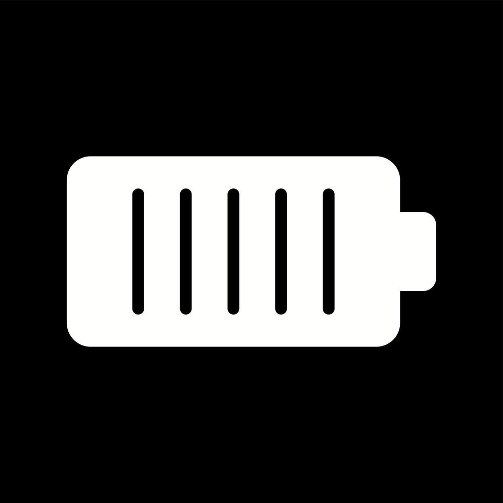 Unique Battery Vector Glyph Icon