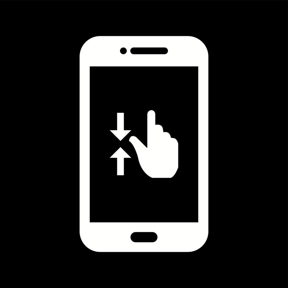 Unique Gestures Vector Glyph Icon