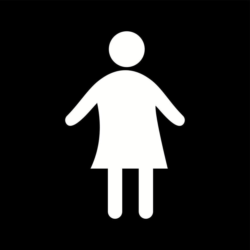 Unique Child Vector Glyph Icon
