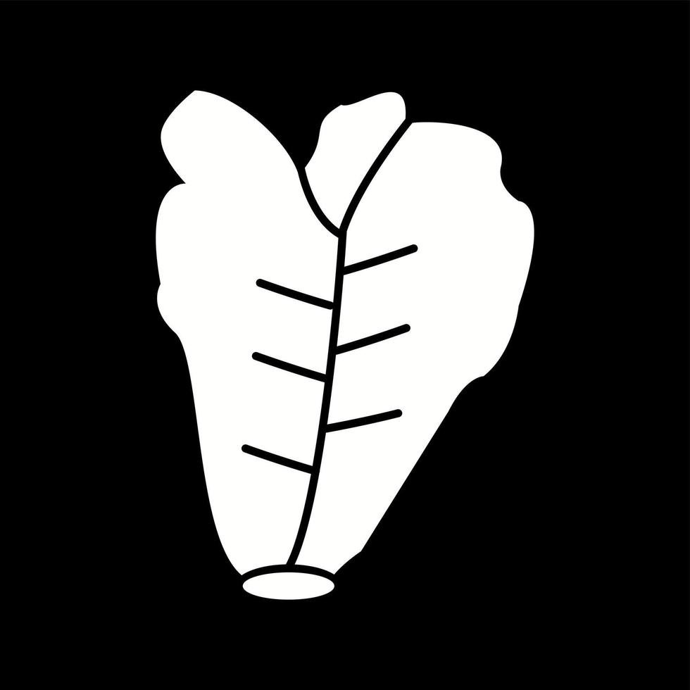 Unique Lettuce Vector Glyph Icon