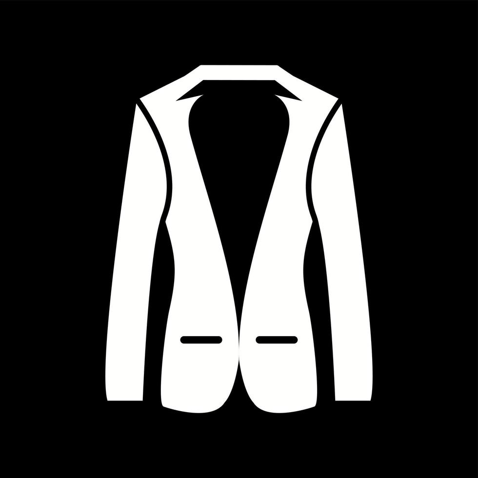 Unique Coat Vector Glyph Icon