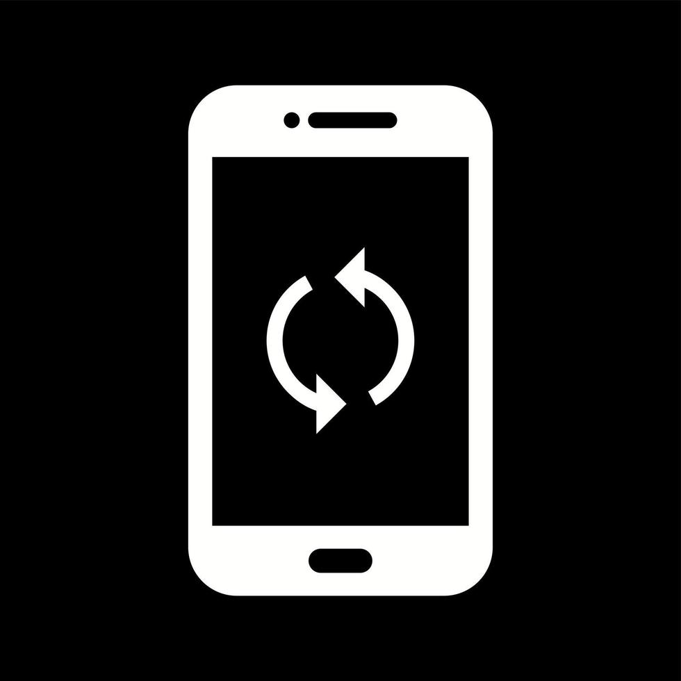 Unique Synchronize Vector Glyph Icon