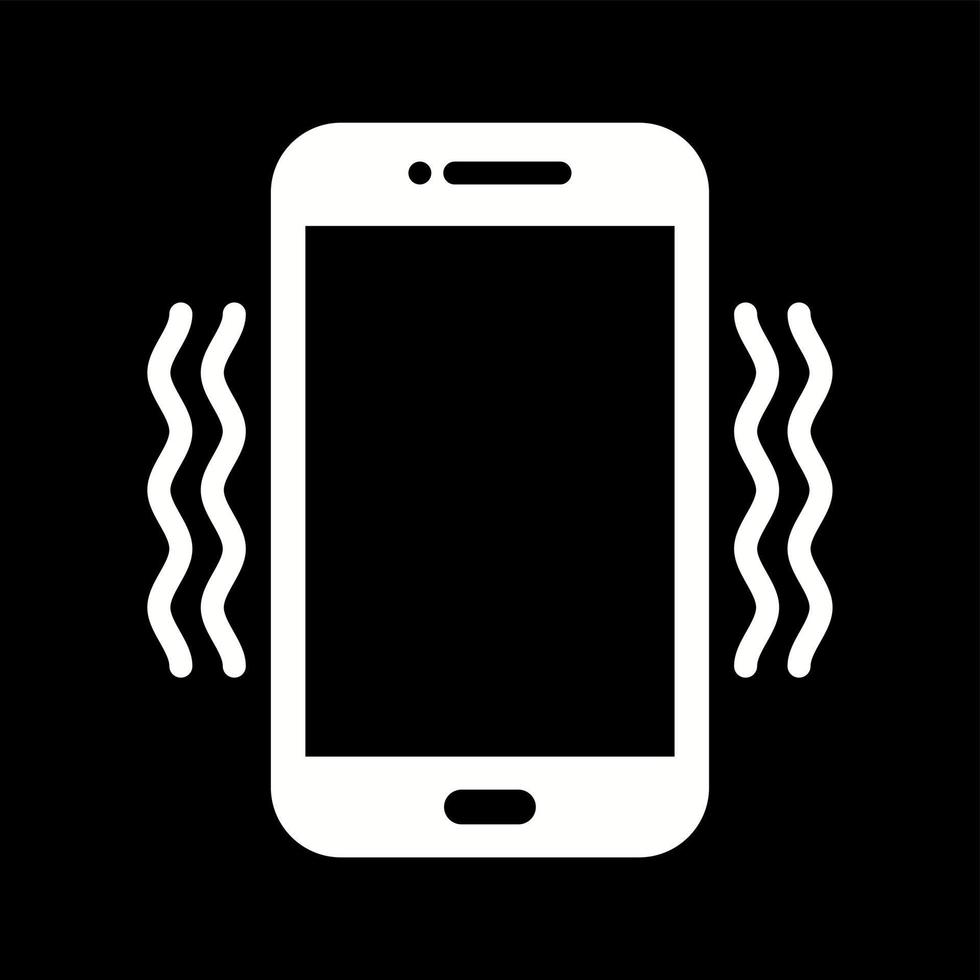 Unique Vibrations Vector Glyph Icon