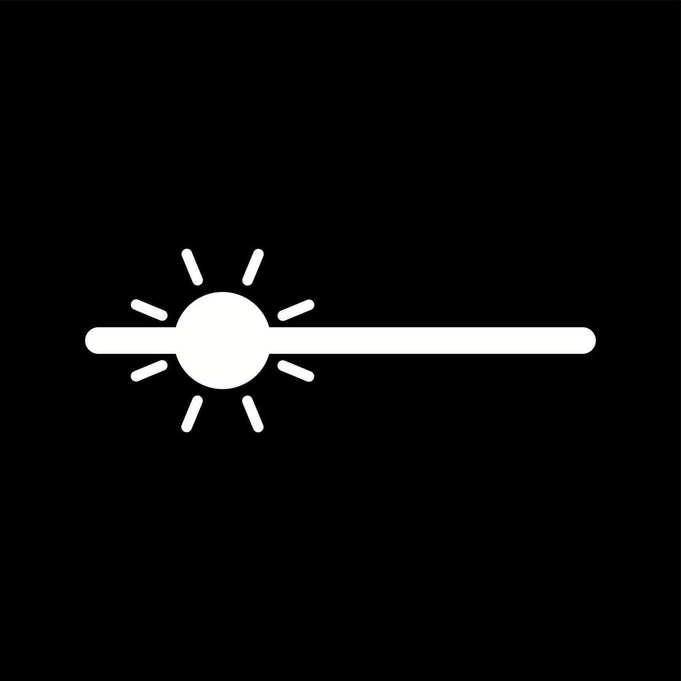 Unique Brightness Vector Glyph Icon