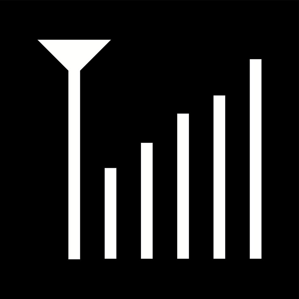 Unique Signal Vector Glyph Icon