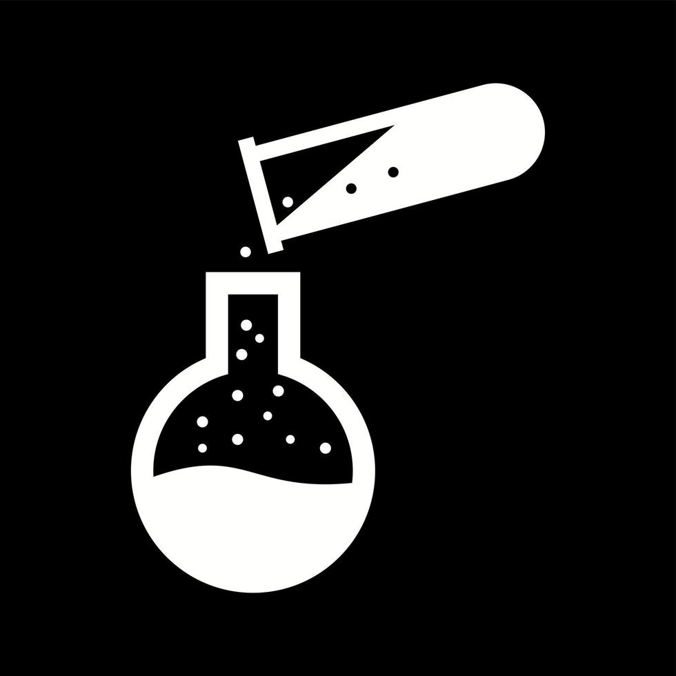Unique Experiment Vector Glyph Icon